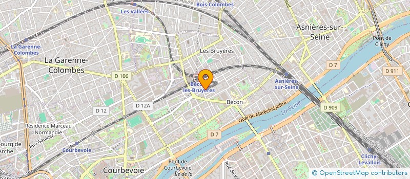 localisation de l'entreprise HBS PARTNERS à COURBEVOIE