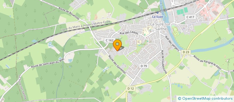 localisation de l'entreprise HBS PARTNERS  LA SUZE-SUR-SARTHE