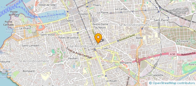 localisation de l'entreprise HBSC 26 à MARSEILLE