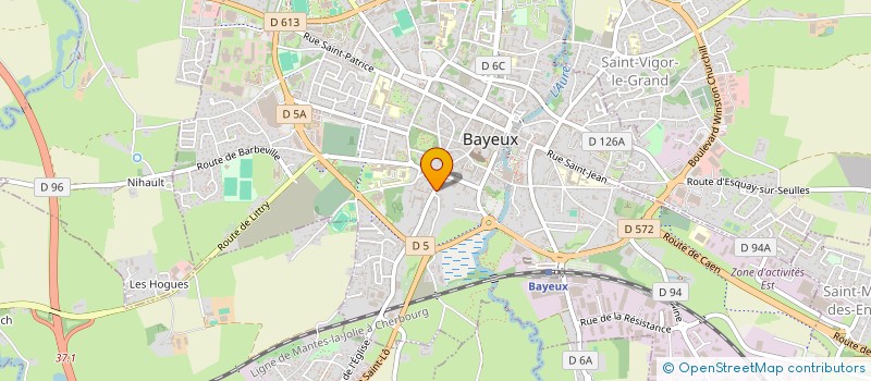 localisation de l'entreprise HBT IMMO  BAYEUX