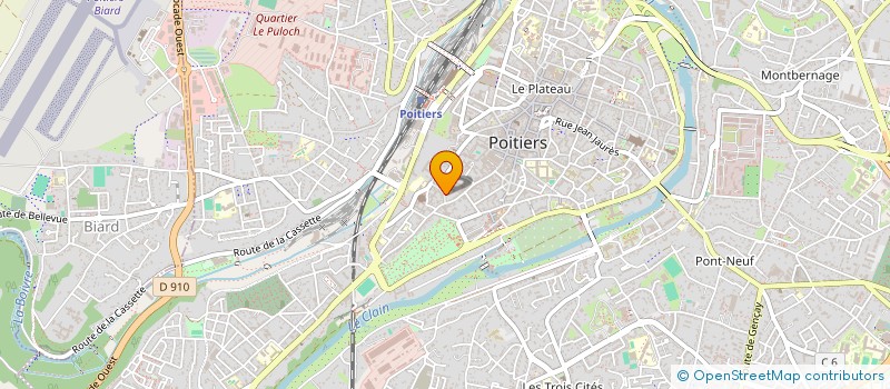 localisation de l'entreprise HBTP  POITIERS