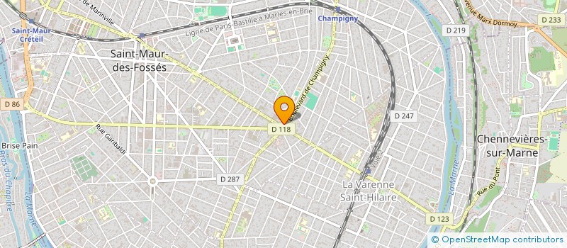 localisation de l'entreprise HBTP à SAINT-MAUR-DES-FOSSES