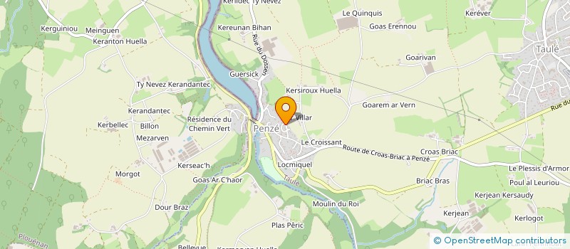 localisation de l'entreprise HBV OUEST  GUICLAN