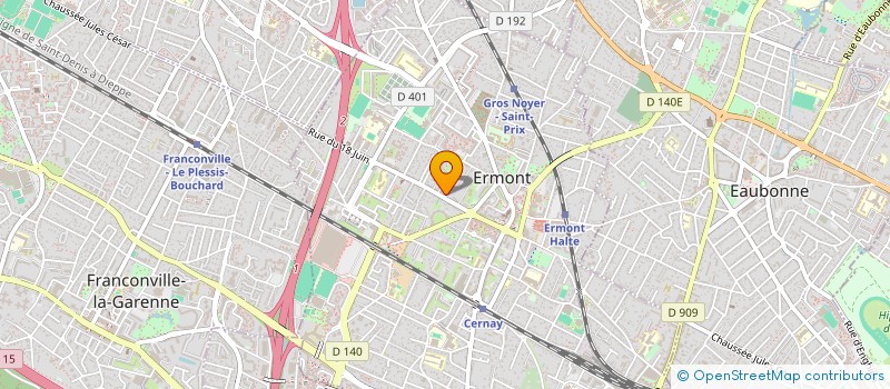 localisation de l'entreprise HBW CONSULTING à ERMONT