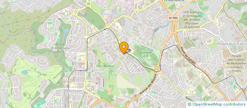 localisation de l'entreprise HBY à MONTPELLIER