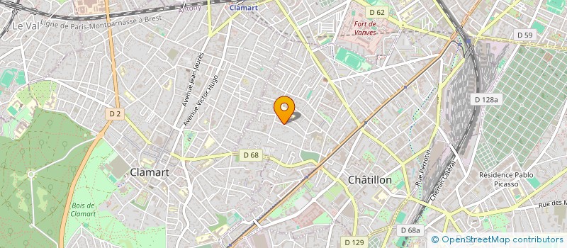 localisation de l'entreprise HBZ GROUP à CHATILLON