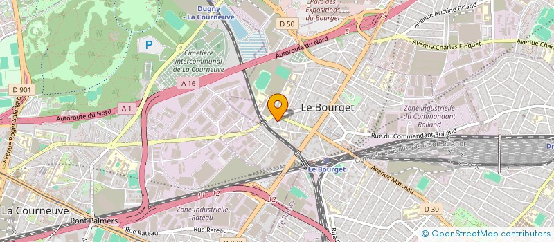 localisation de l'entreprise HC à LE BOURGET