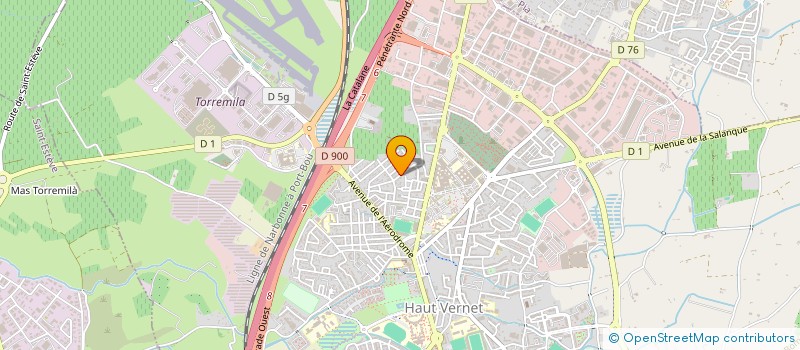 localisation de l'entreprise HC  PERPIGNAN