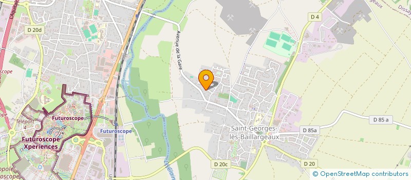 localisation de l'entreprise HC&A à SAINT-GEORGES-LES-BAILLARGEAUX