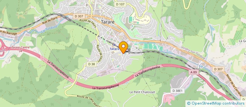 localisation de l'entreprise HC AGENCEMENT  TARARE