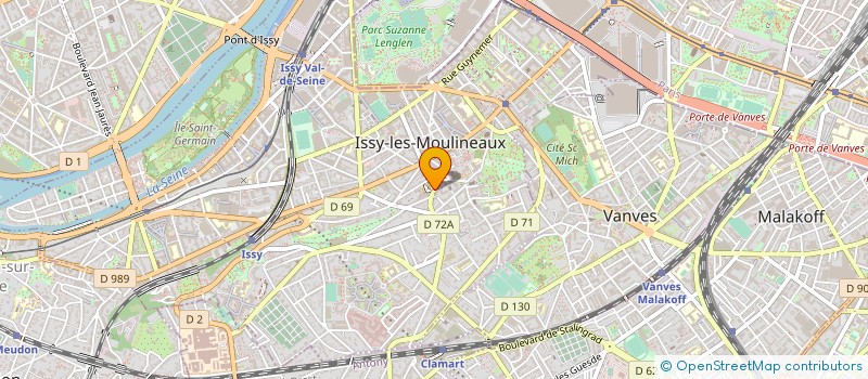 localisation de l'entreprise HC BAT DECO à ISSY-LES-MOULINEAUX