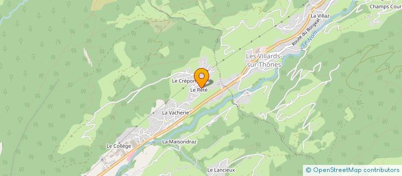 localisation de l'entreprise HC BOIS à THONES