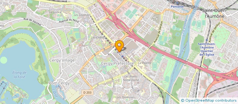 localisation de l'entreprise HC CERGY à CERGY