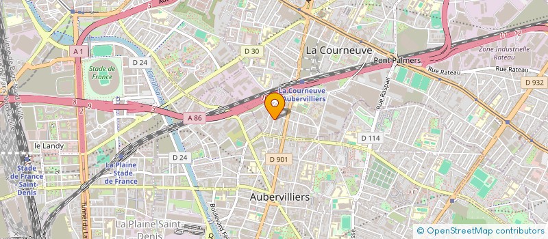 localisation de l'entreprise HC CHEN à LA COURNEUVE