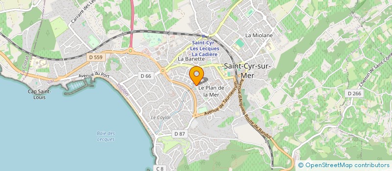 localisation de l'entreprise HC CLINIC à SAINT-CYR-SUR-MER