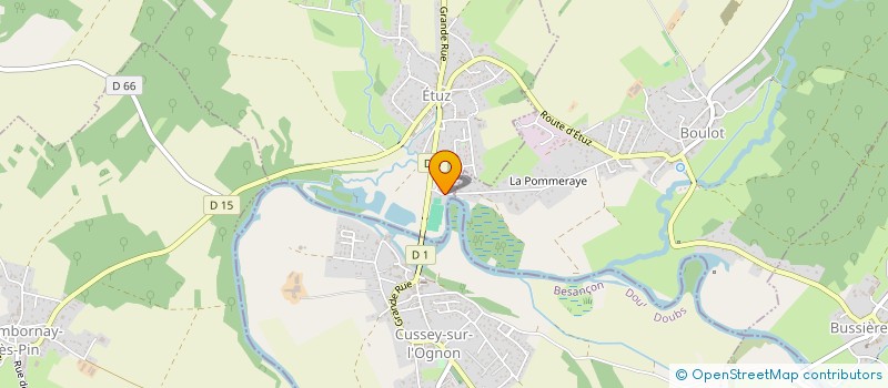 localisation de l'entreprise HC CONCEPT  ETUZ