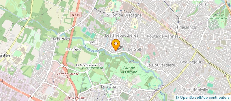 localisation de l'entreprise HC CONCEPT à ST-HERBLAIN