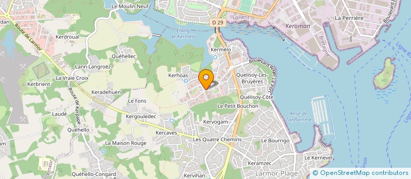 localisation de l'entreprise HC CREATION  LARMOR-PLAGE