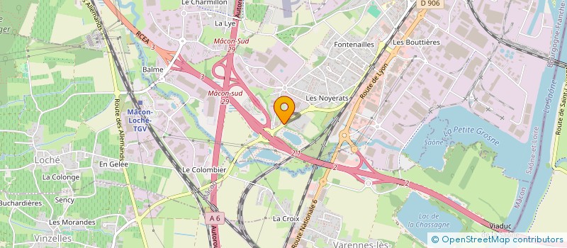 localisation de l'entreprise HC DISTRIBUTION à MACON