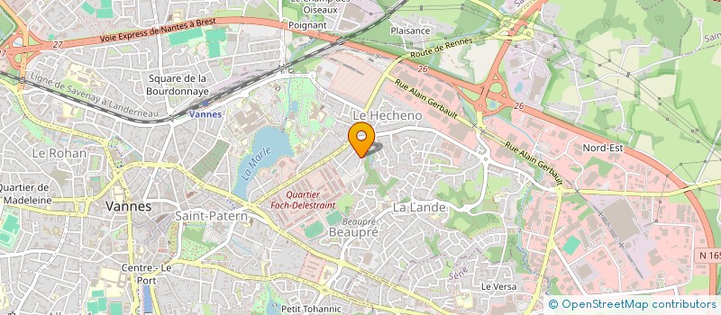 localisation de l'entreprise HC FINANCES à VANNES