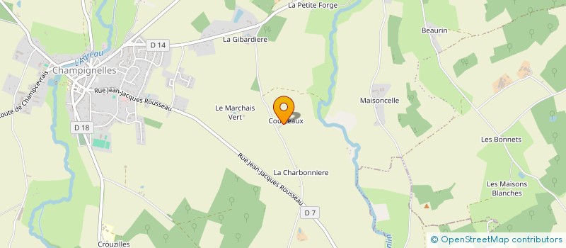 localisation de l'entreprise HC FLAMME  CHAMPIGNELLES