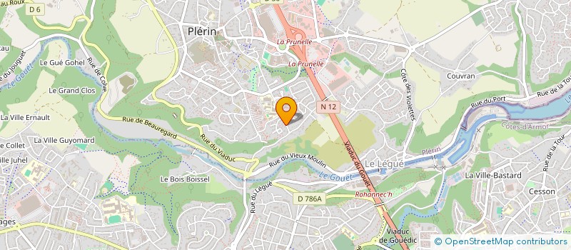 localisation de l'entreprise HC GESTION à PLERIN
