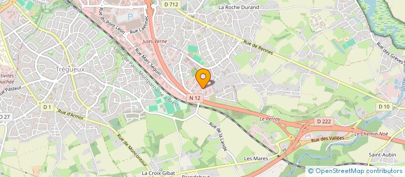 localisation de l'entreprise HC IMMO  TREGUEUX