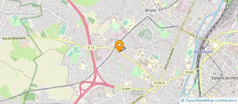 localisation de l'entreprise HC IMMO  VALENCIENNES