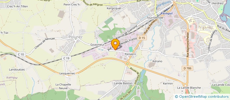 localisation de l'entreprise HC IMMO  PAIMPOL