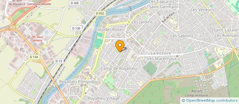 localisation de l'entreprise HC INVEST à SAINT-QUENTIN