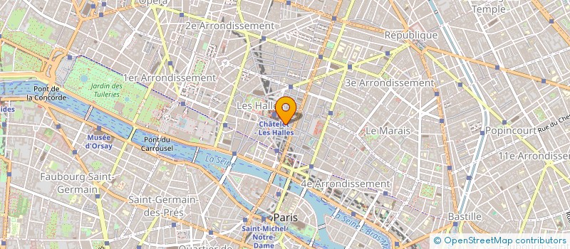 localisation de l'entreprise HC LES HALLES à PARIS