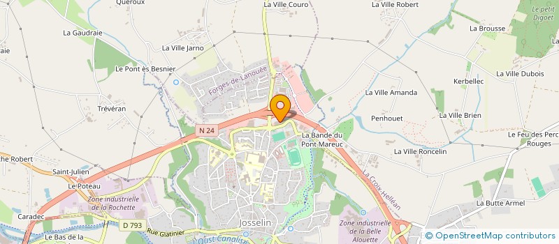 localisation de l'entreprise HC MODELS à JOSSELIN