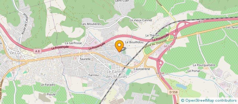 localisation de l'entreprise HC PLOMBERIE  DRAGUIGNAN