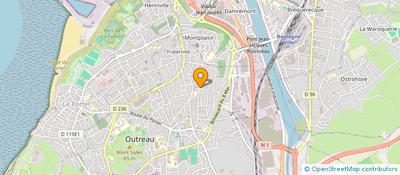 localisation de l'entreprise HC PRODUCTION  OUTREAU