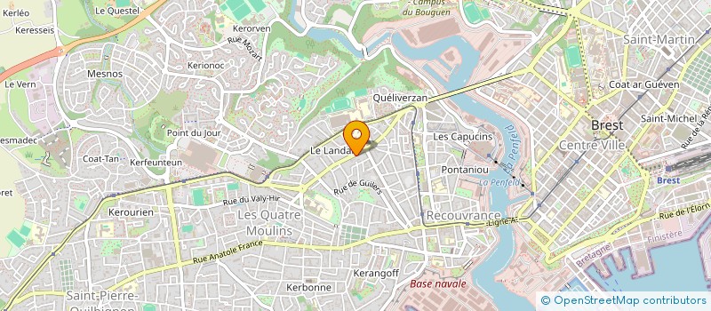 localisation de l'entreprise HC PROPRIETES  BREST