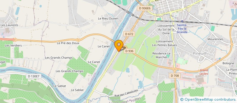 localisation de l'entreprise HC TRANS à PINEUILH