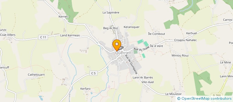 localisation de l'entreprise HC-VC QUERRIEN  QUERRIEN