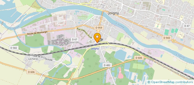 localisation de l'entreprise HC YONNE  JOIGNY