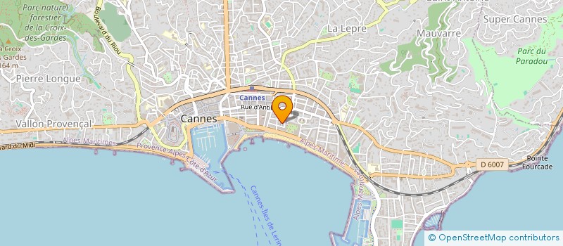 localisation de l'entreprise HC1 à CANNES