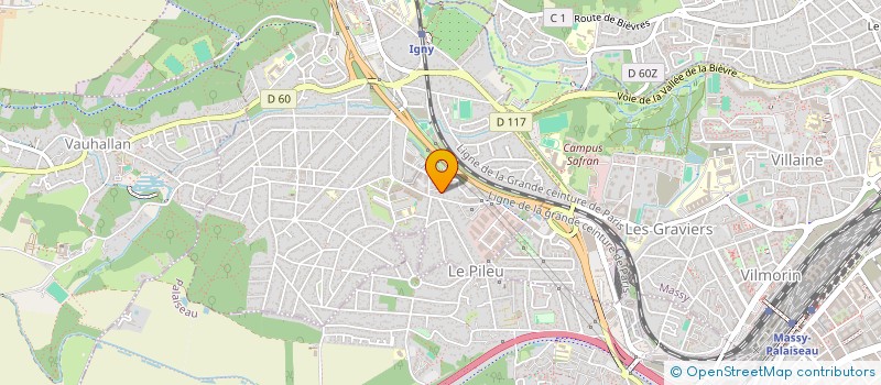 localisation de l'entreprise HC2E  IGNY