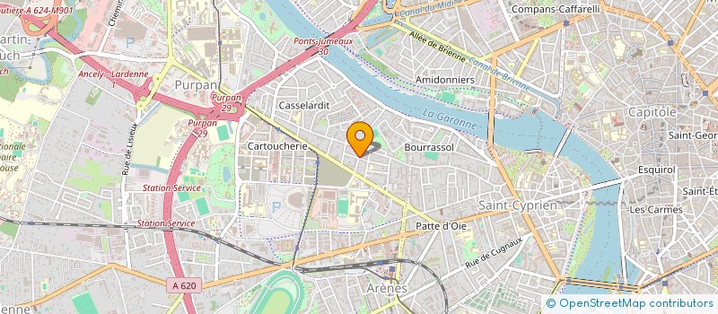 localisation de l'entreprise HCA  TOULOUSE