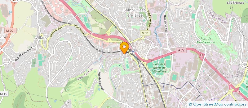 localisation de l'entreprise HCA DEVELOPPEMENT  SAINT-ETIENNE