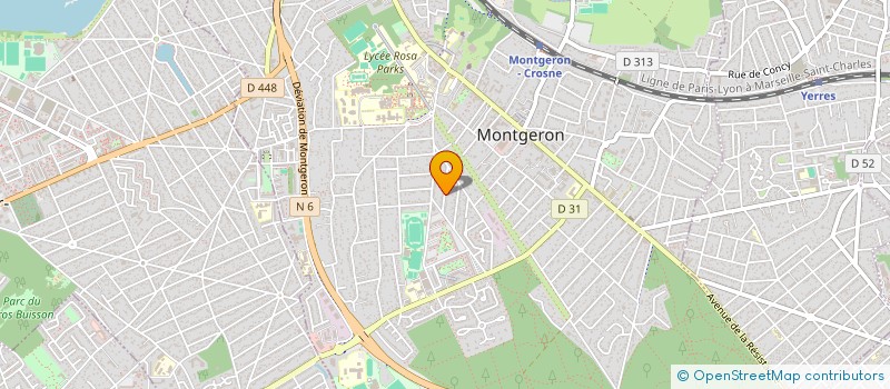 localisation de l'entreprise HCA IMMO à MONTGERON