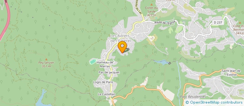 localisation de l'entreprise HCA LOCATION  LES ADRETS-DE-L'ESTEREL