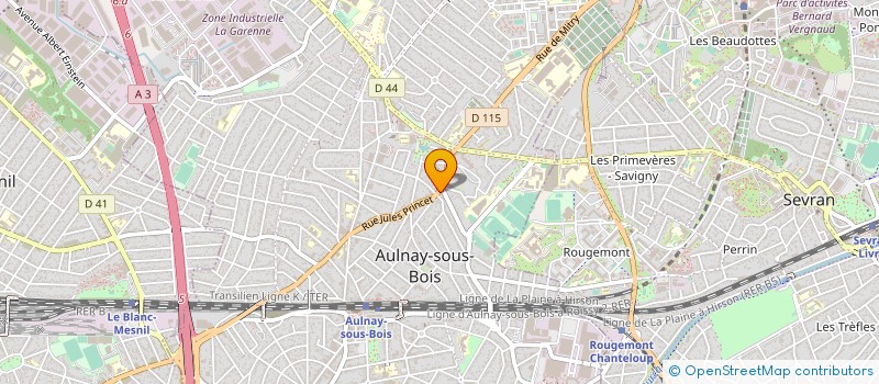 localisation de l'entreprise HCA TEAM 93 à AULNAY-SOUS-BOIS