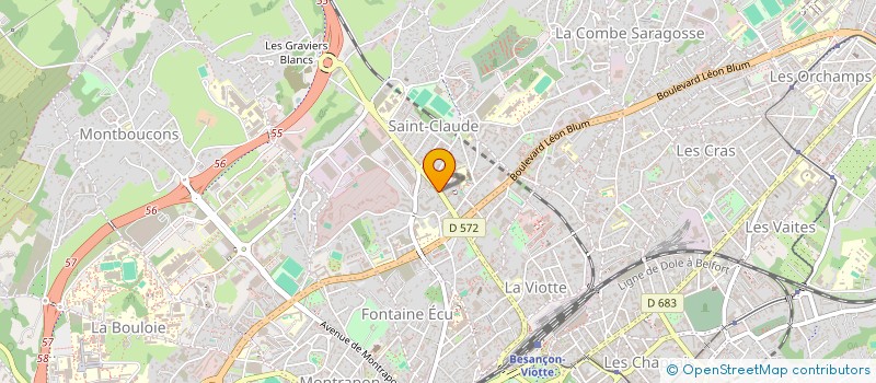 localisation de l'entreprise HCAURORE à BESANCON