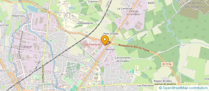 localisation de l'entreprise HCB  BOURG-EN-BRESSE