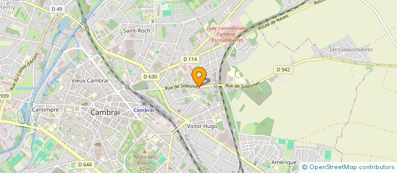 localisation de l'entreprise HCB PEINTURES  CAMBRAI