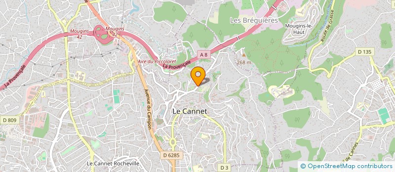 localisation de l'entreprise HCBJ à LE CANNET