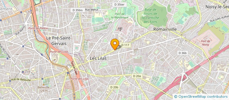 localisation de l'entreprise HCC à LES LILAS